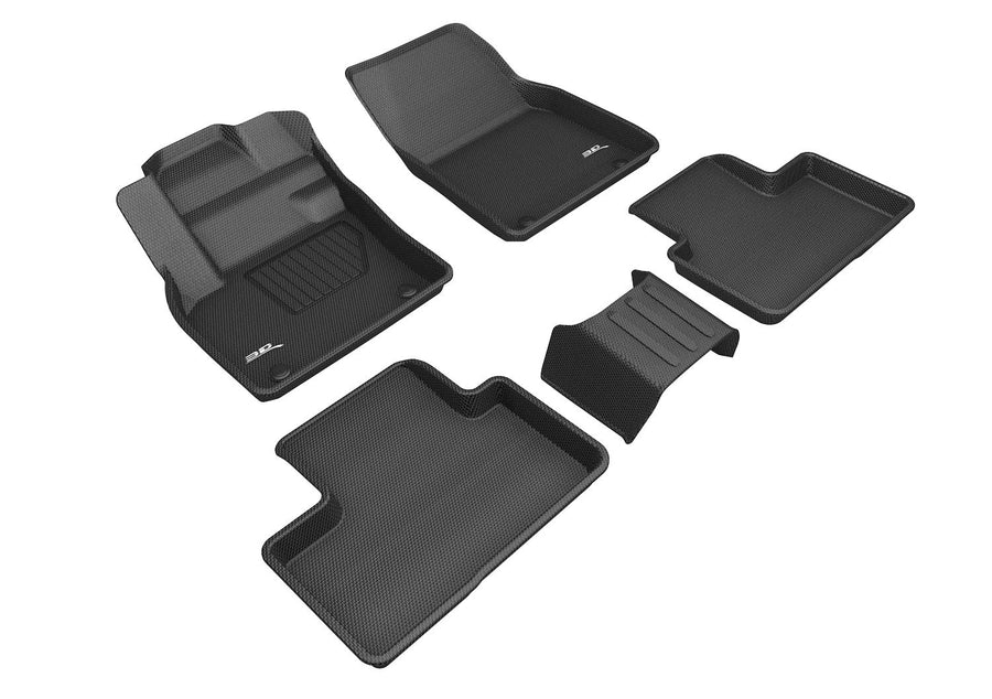 Kagu Floor Mat 3D MAXpider Custom Fit (Black) Compatible with Volvo Xc40 2019-2026 - Full Set