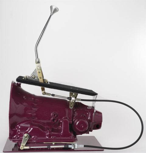 Lokar 16" Cable Operated Shifter with Lever and Mushroom Knob COS64L60EBM