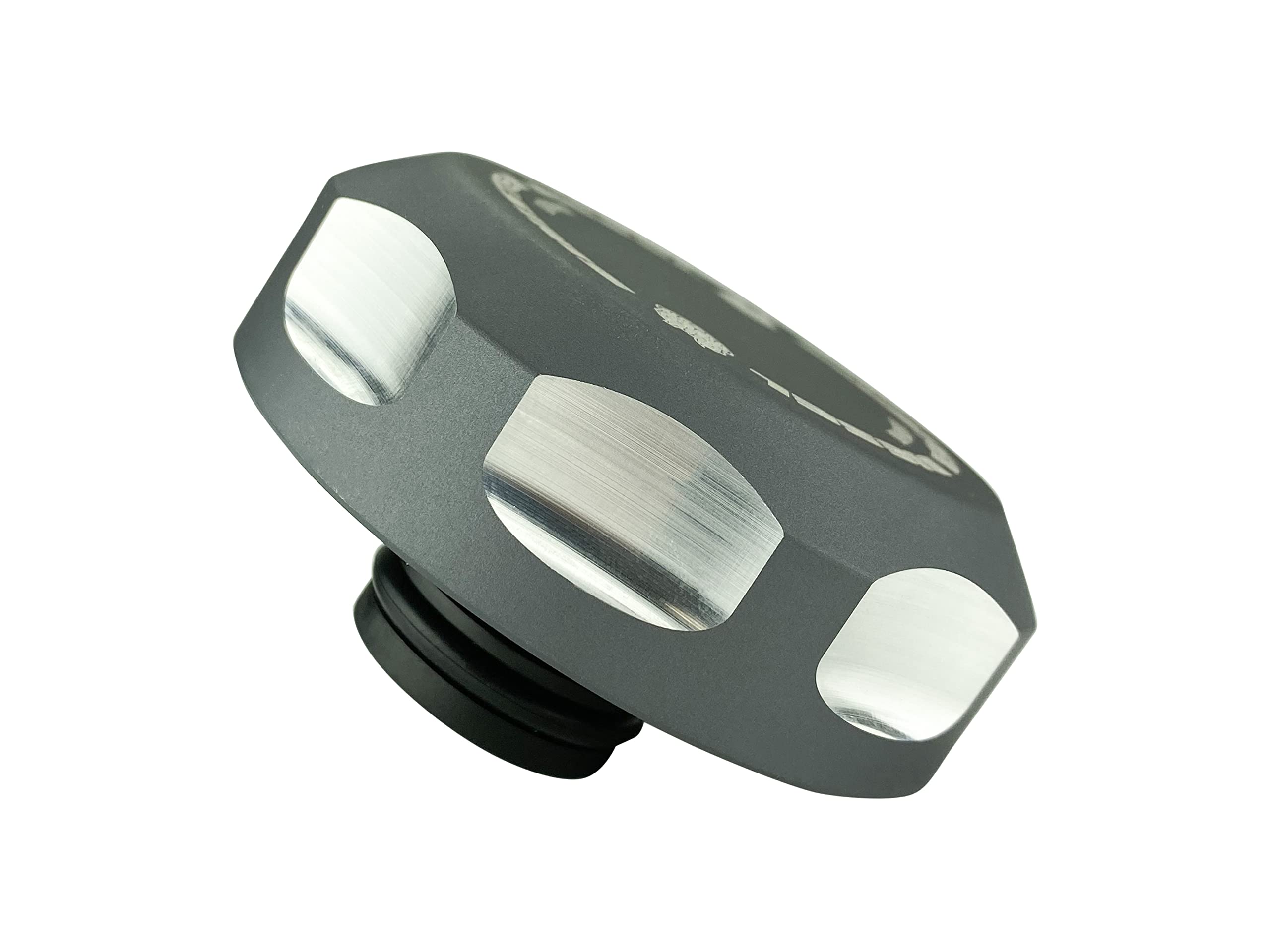 Coolant Reservoir (Degas) Cap Sinister Diesel for 2001-2016 GM Duramax 6.6L (Gray)