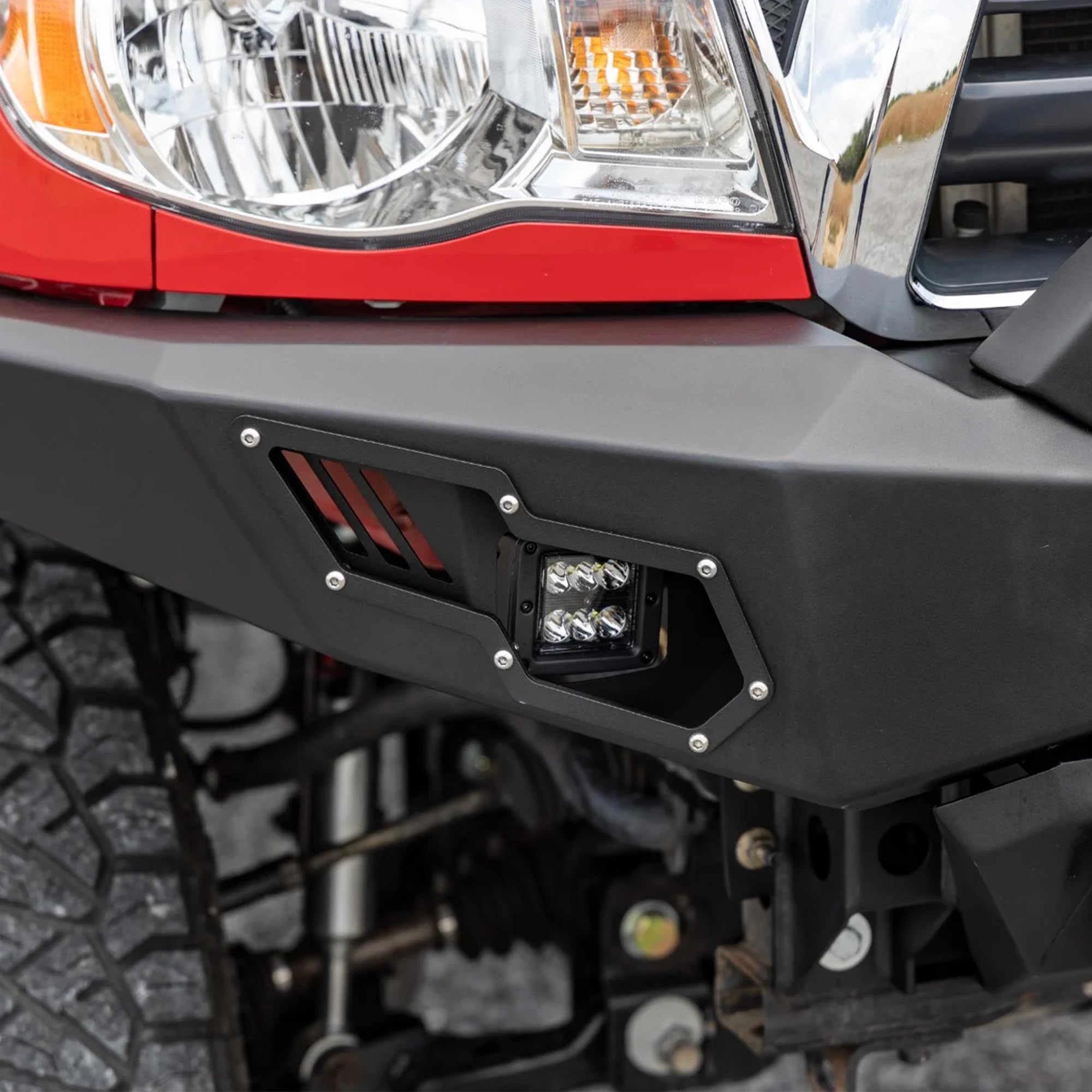 Rough Country LED Heavy Duty Front Bumper for 2005-2011 Toyota Tacoma - 10811