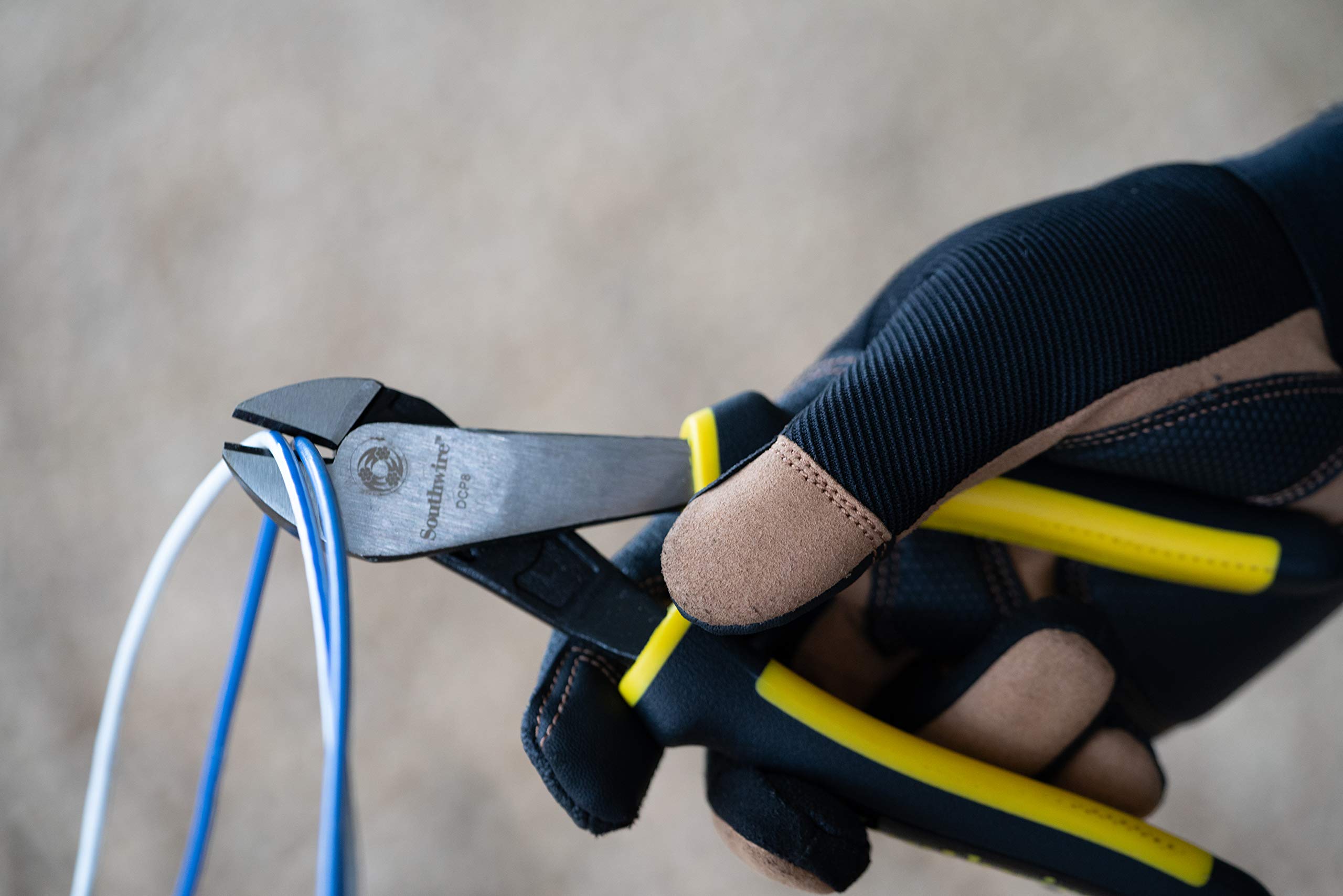 DCP8 Southwire High-Leverage Diagonal Cutting Pliers with Comfort Grip Handles; 8-Inch