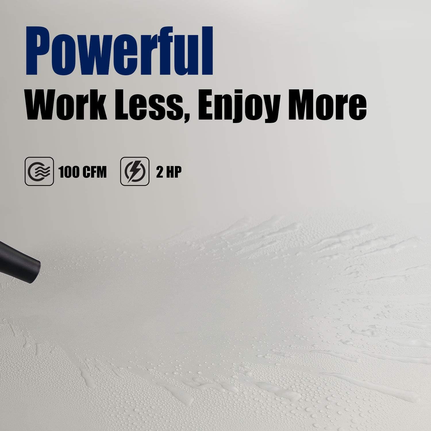 A-5 XPOWER Electric Air Duster for Dusting, Drying, Inflating, Blowing, Vacuuming, Car Detailing, Computer, Leaf Blowing, 100 CFM, 5 Nozzles + 2 Brushes, High Performance Motor, Eco-Friendly