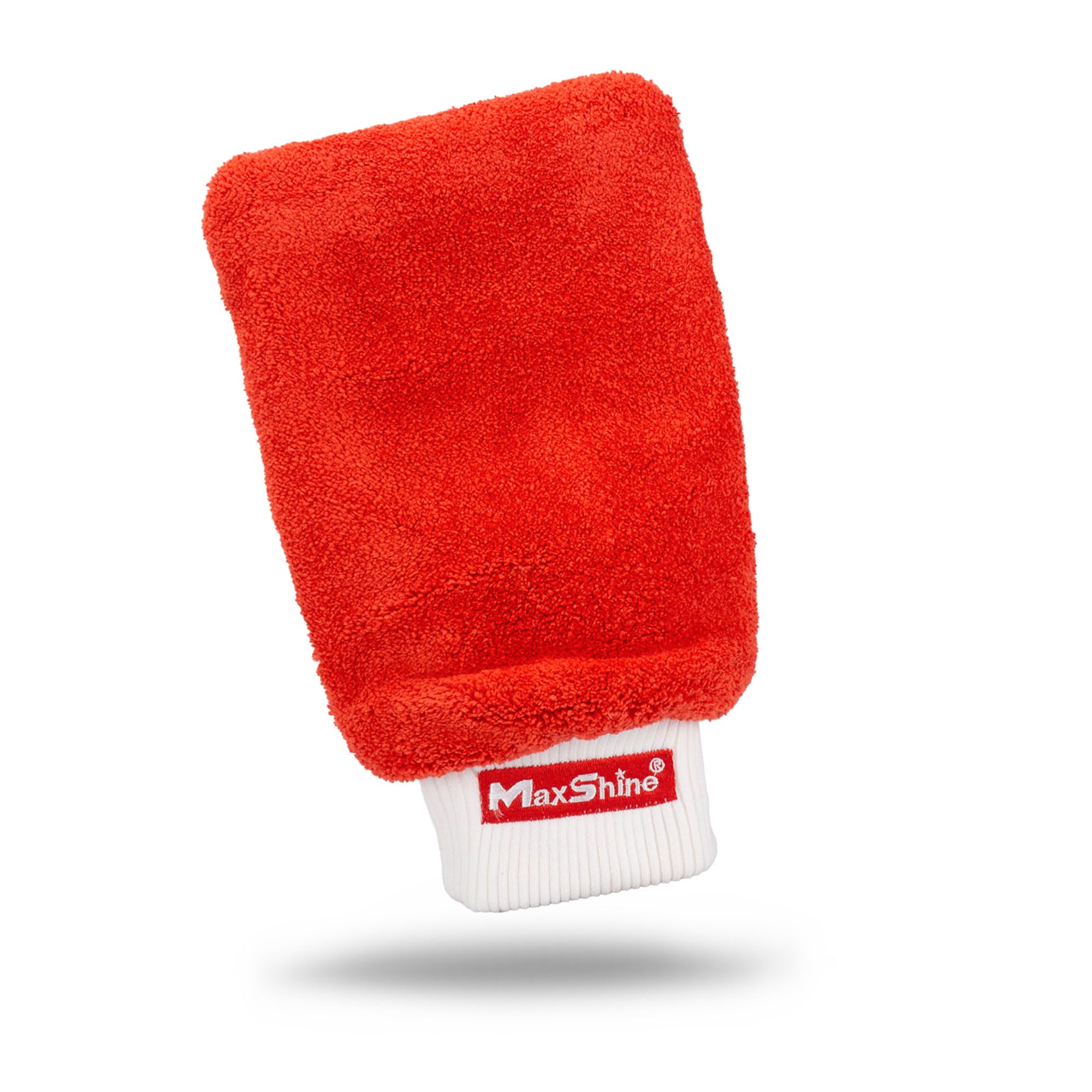 Maxshine Red Clay Washing Mitt Universal for Car Detailing – Microfiber Mitt Removes Contaminants from Paint, Glass, Chrome & Plastic – Clay Bar Alternative for Smooth, Clean Finish