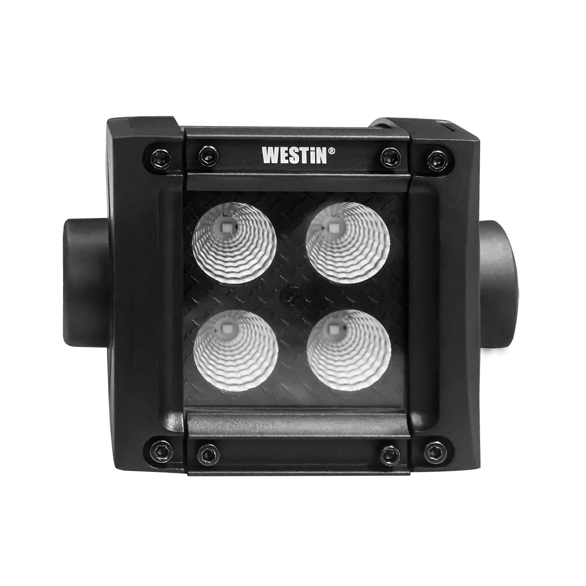 B-Force Westin 09-12212-4F Black Face 2 inch Double Row LED Light Bar with Flood Beam