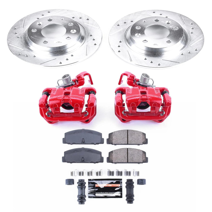 Power Stop Z23 KC2452 Evolution Sport Rear Brake Caliper Kit- Brake Rotors, Brake Pads and Brake Calipers For Mazda 6 2003-2005 [Model Specific]