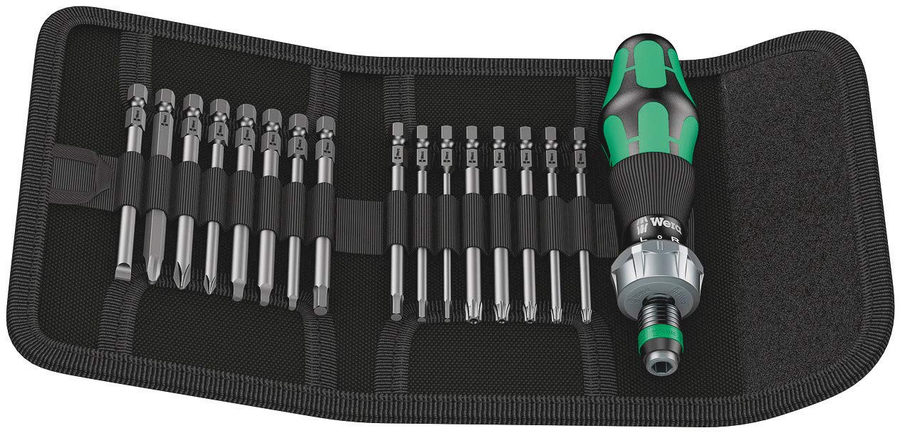 5051041001 Wera Kraftform Kompakt 60 RA Ratcheting Screwdriver Set, 17-Piece