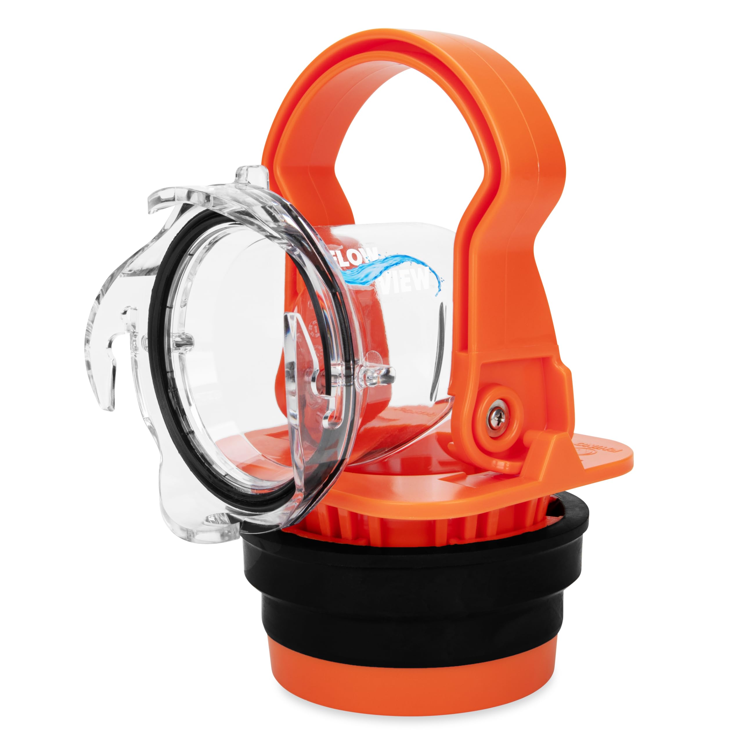 Rhino RV Sewer Adapter PRO Camco - Clear Sewer Hose Elbow with Drain Lock Adapter - Includes Ergonomic Handle & Flexible Adapter (39730)