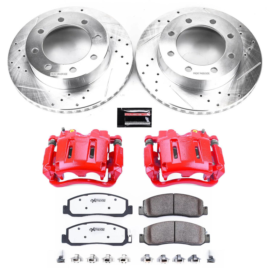 Power Stop Front KC5588-36 Z36 Truck and Tow Brake Kit with Calipers For Ford F-250 Super Duty 2009-2011, Ford F-350 Super Duty 2010-2011 [Model Specific]