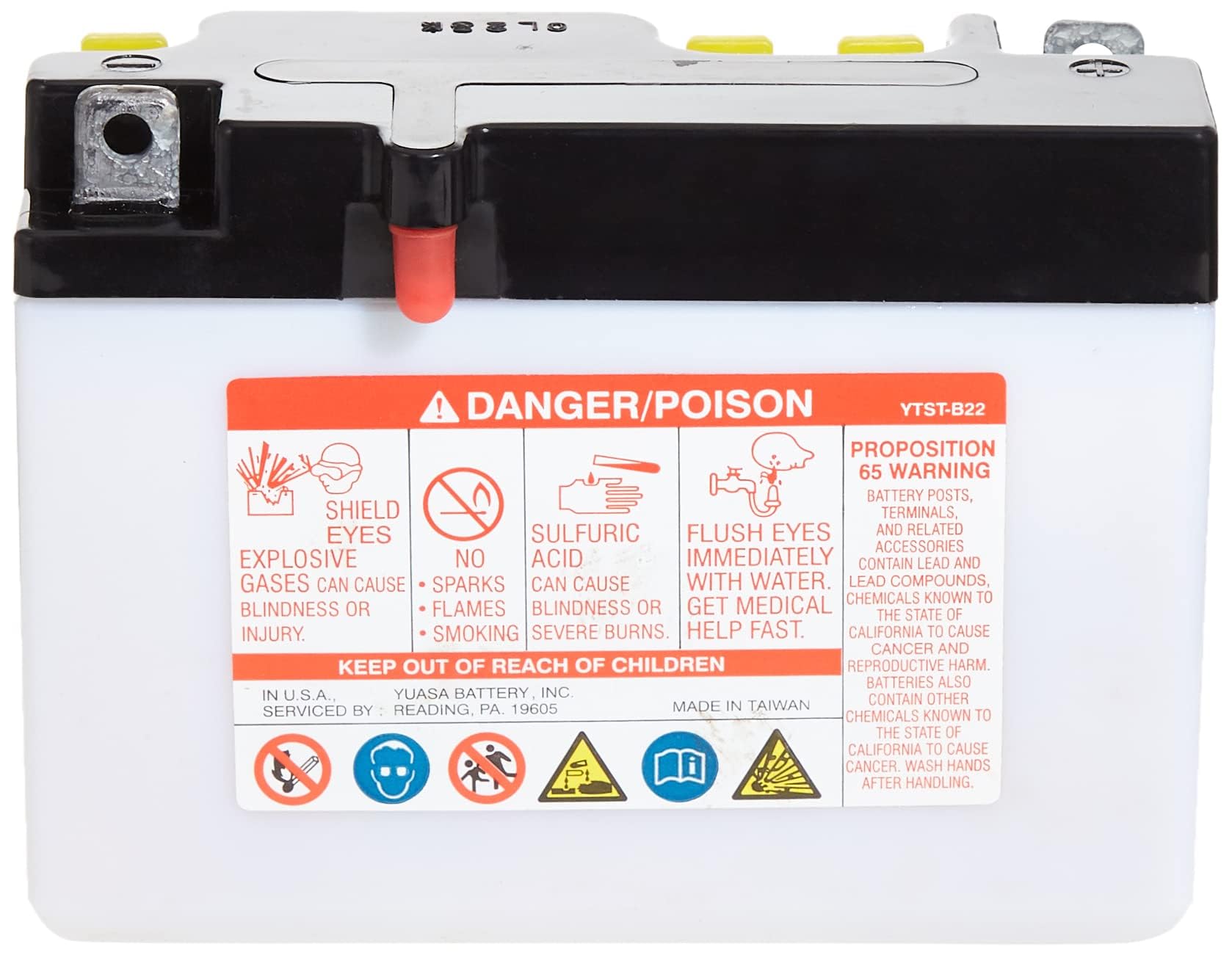 6N12A-2D Yuasa YUAM2612D Battery