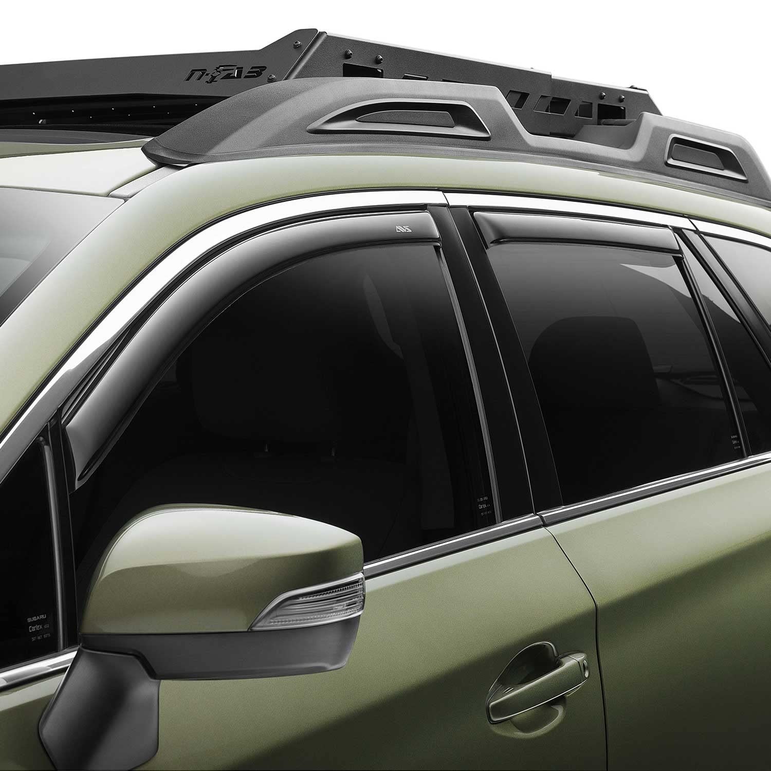 In-Channel Rain Guards Auto Ventshade [AVS] for 2006 - 2010 Hyundai Accent Sedan | Window Vent Visors, 4 pcs. - Smoke | 194422