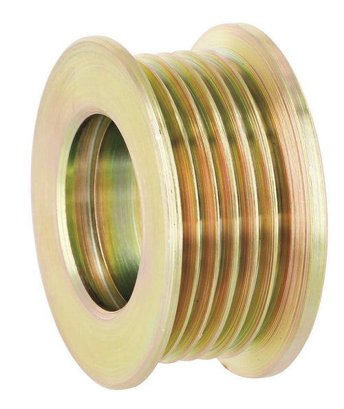 Pulley Powermaster 6 grv Yellow Zinc 2.00" OD