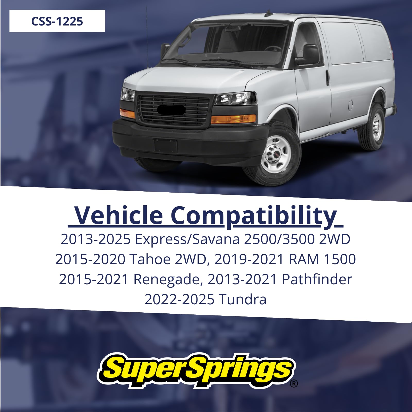 CSS-1225 SuperSprings | Coil SumoSprings for various applications | 2.25 inch inner wall height, black