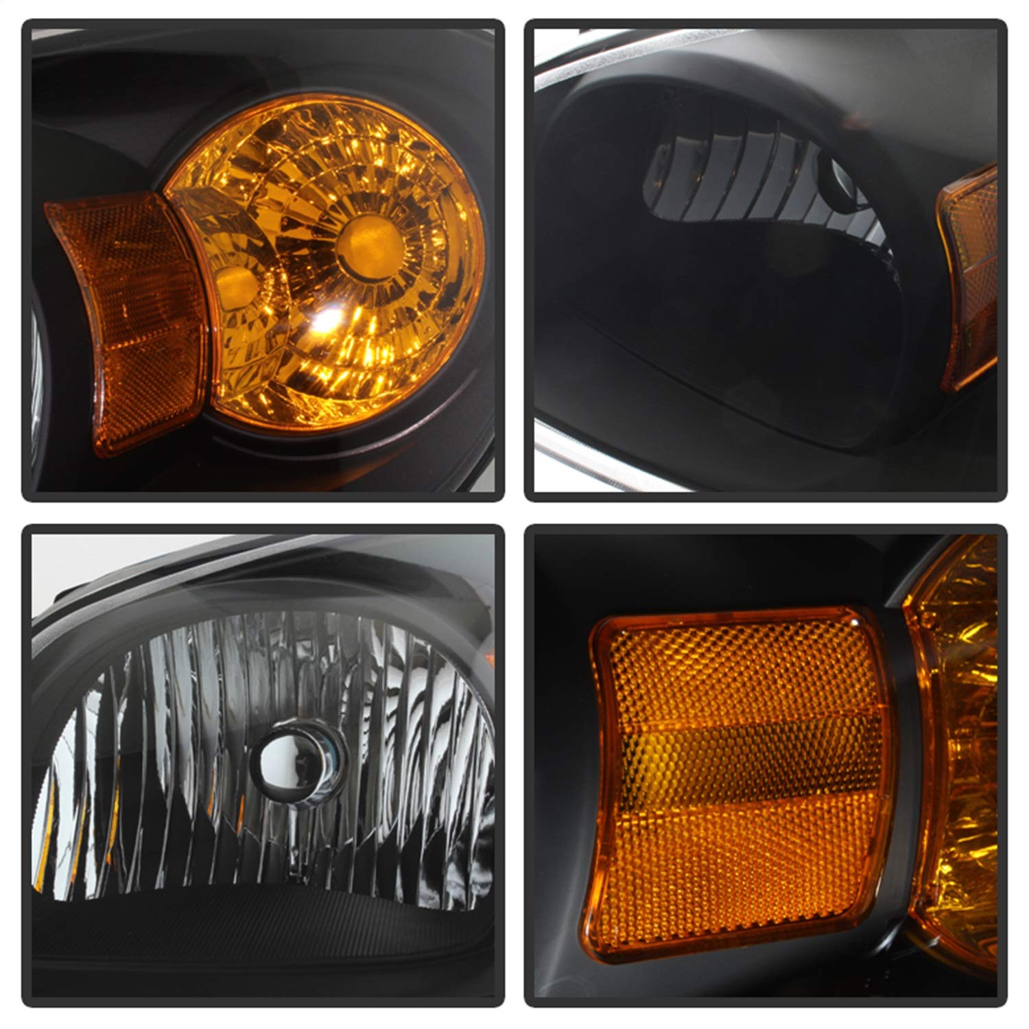 5079794 xTune Crystal Headlights Black/Clear