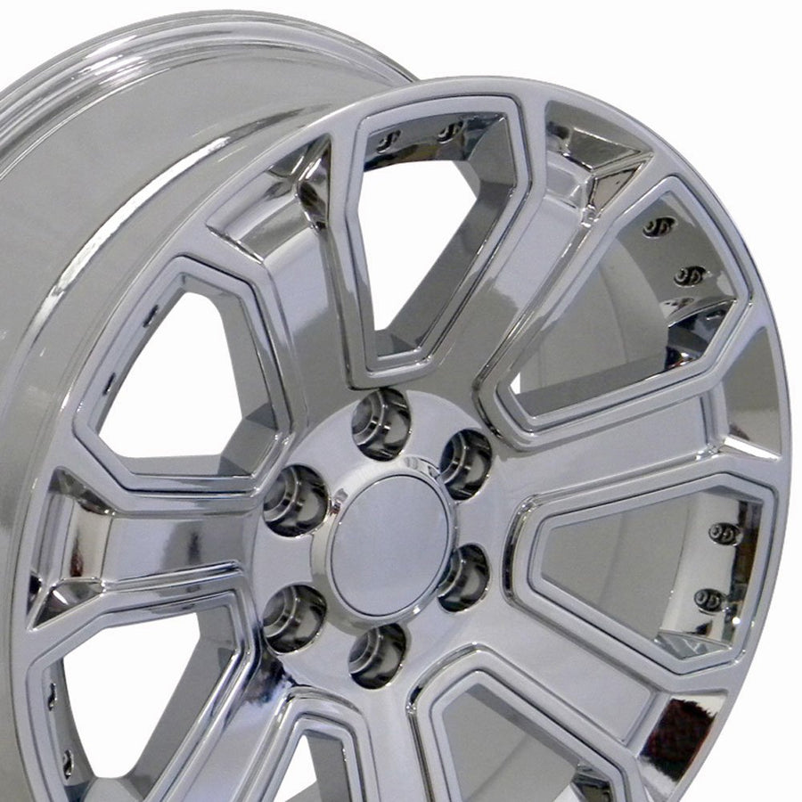 Chrome Wheel OE Wheels LLC with Chrome Insert Painted CV93-20085-6550-31C-ic (20 x 8.5 inches /6 x 139 mm, 31 mm Offset)