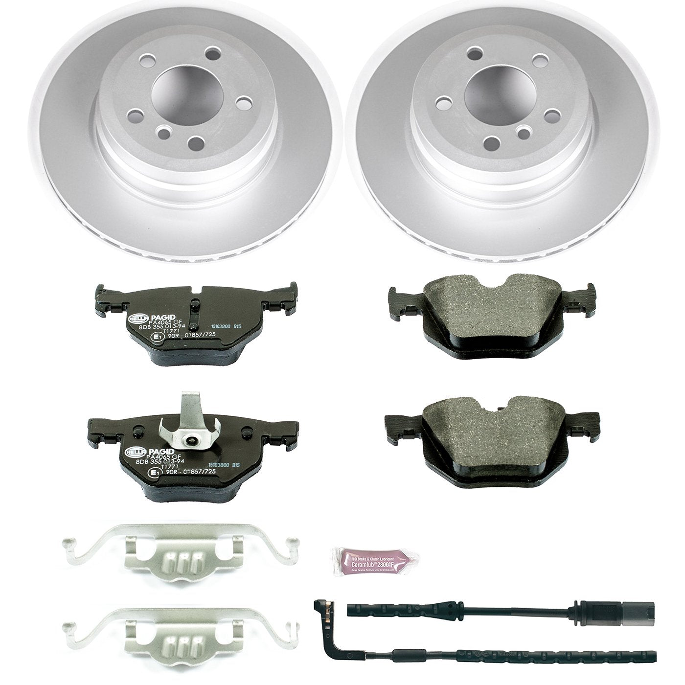 Euro-Stop Power Stop Brake Kit and 1 Rear Sensor Wire For BMW X5 2007-2010, BMW X6 2009-2010 [Model Specific]