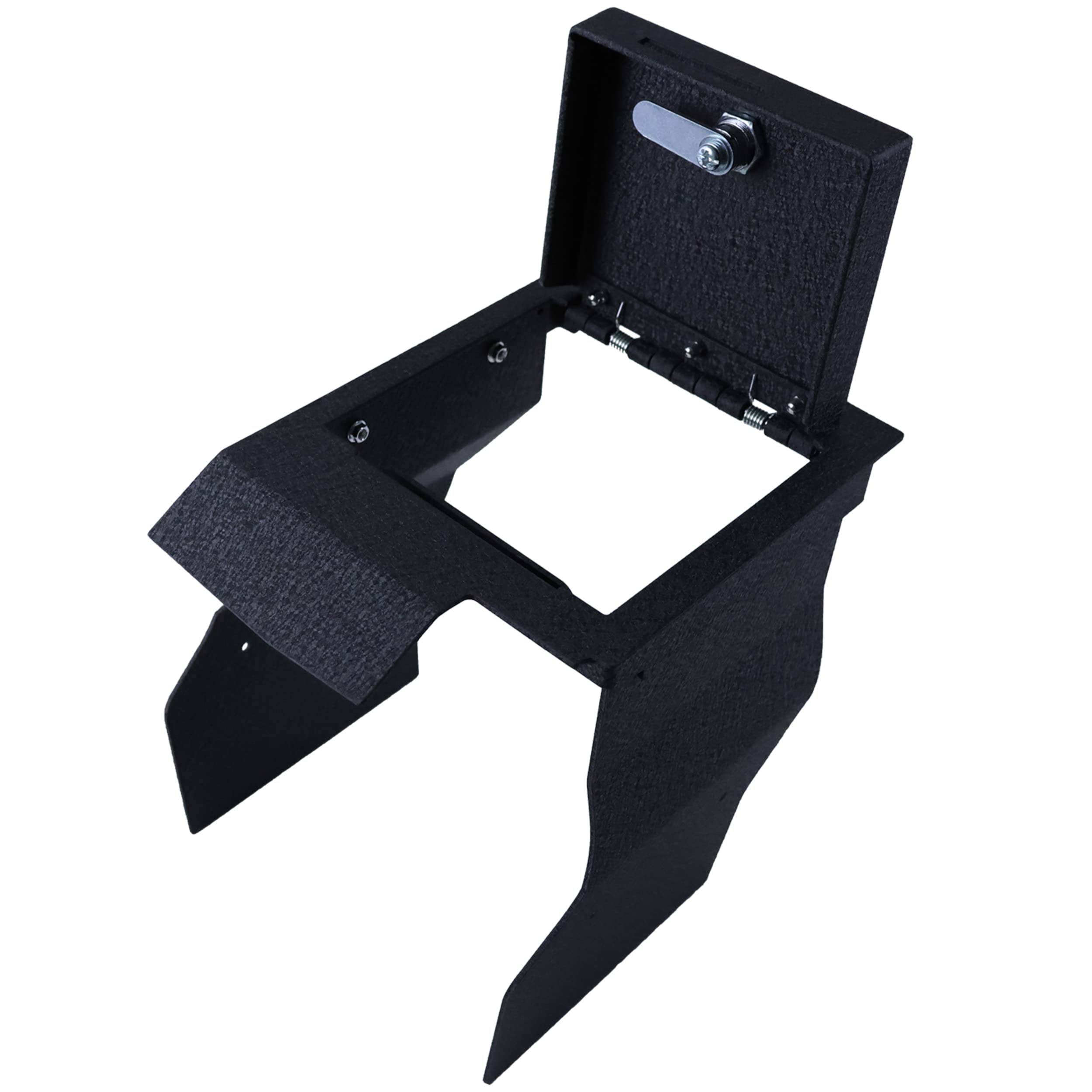 Center Console Safe Black Horse Security Lock Box, Black Gun Box Organizer, with 4 Digit Combination Resettable Lock Compatible with 2021-2023 Toyota Sienna-ASTS01