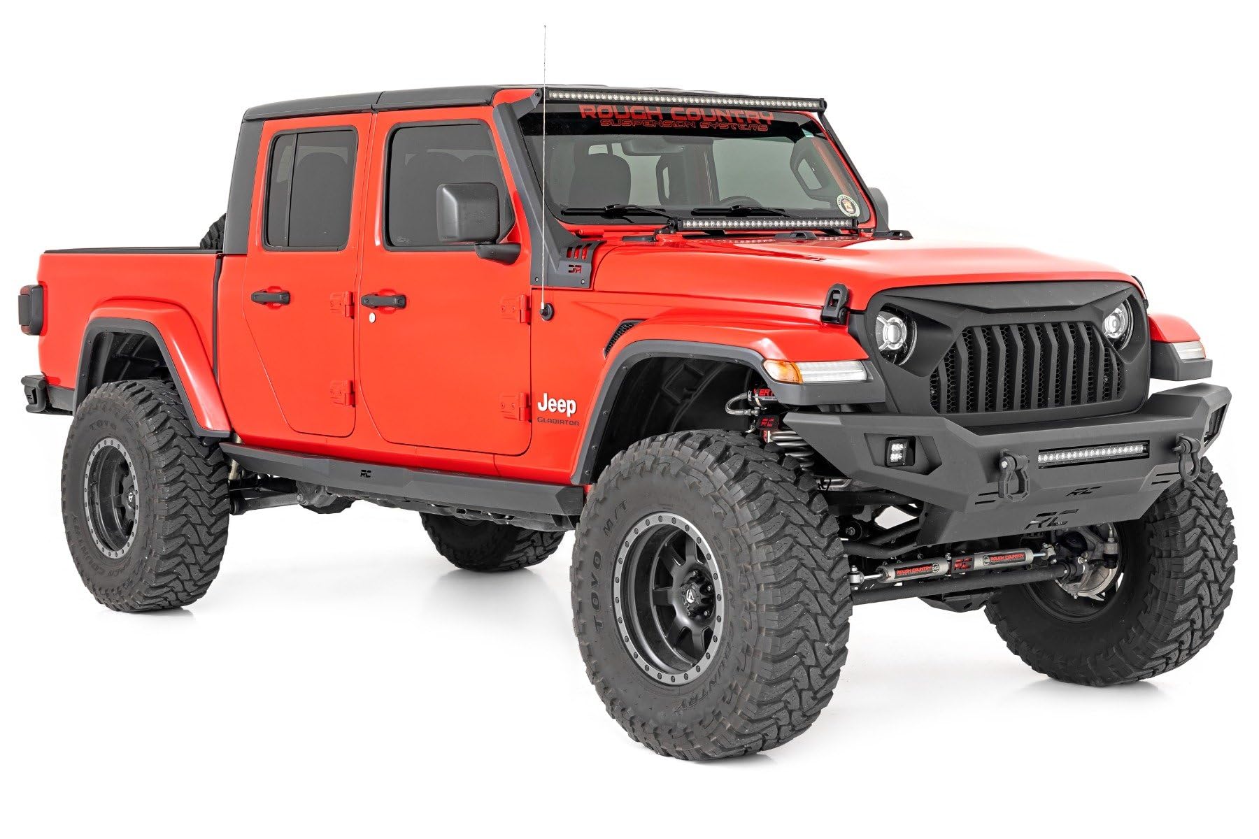 Rough Country Rock Sliders for Jeep Gladiator JT 2020-2022 4WD - 90802