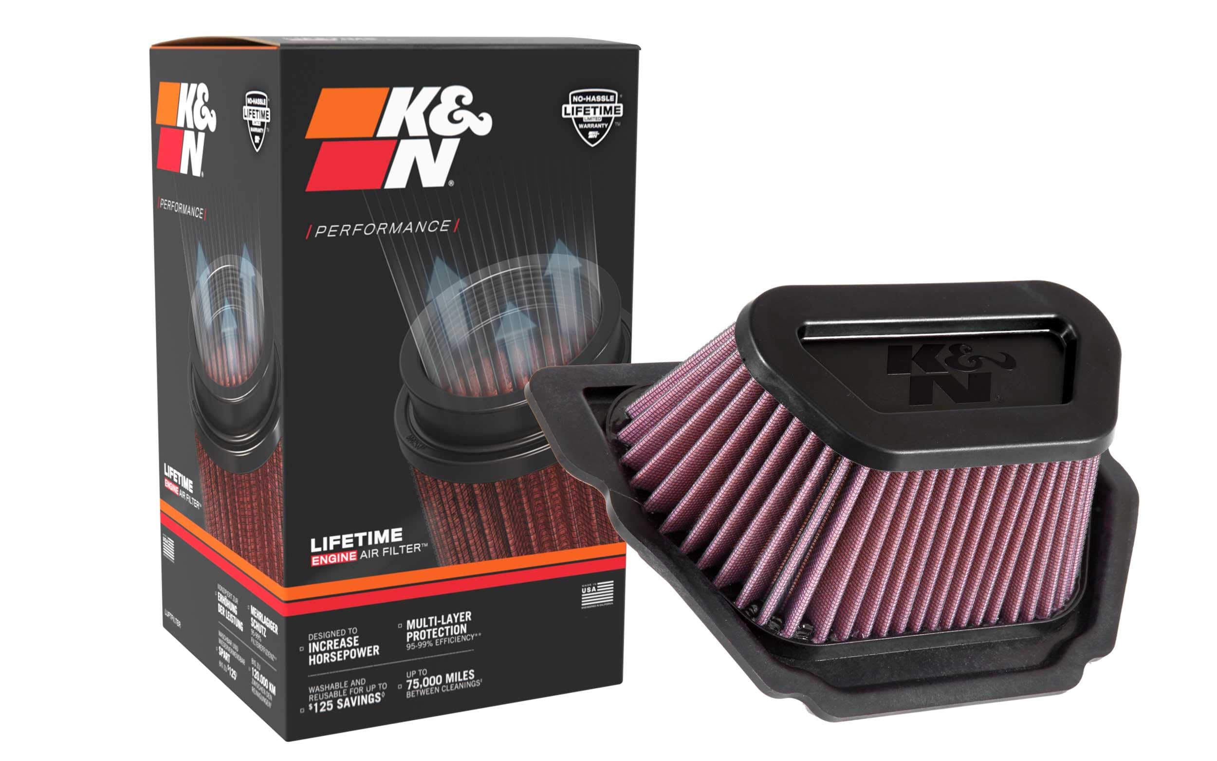 Replacement K&N Air Filter (YA-1020)