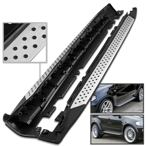 Aluminum Side Step Bars Spec-D Tuning Running Boards Compatible with 2007-2013 BMW E70 X5