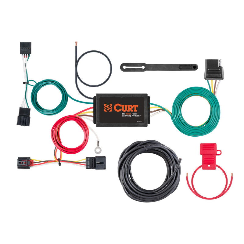 CURT Vehicle-Side 56380 Custom 4-Pin Trailer Wiring Harness, Fits Select Volkswagen Beetle
