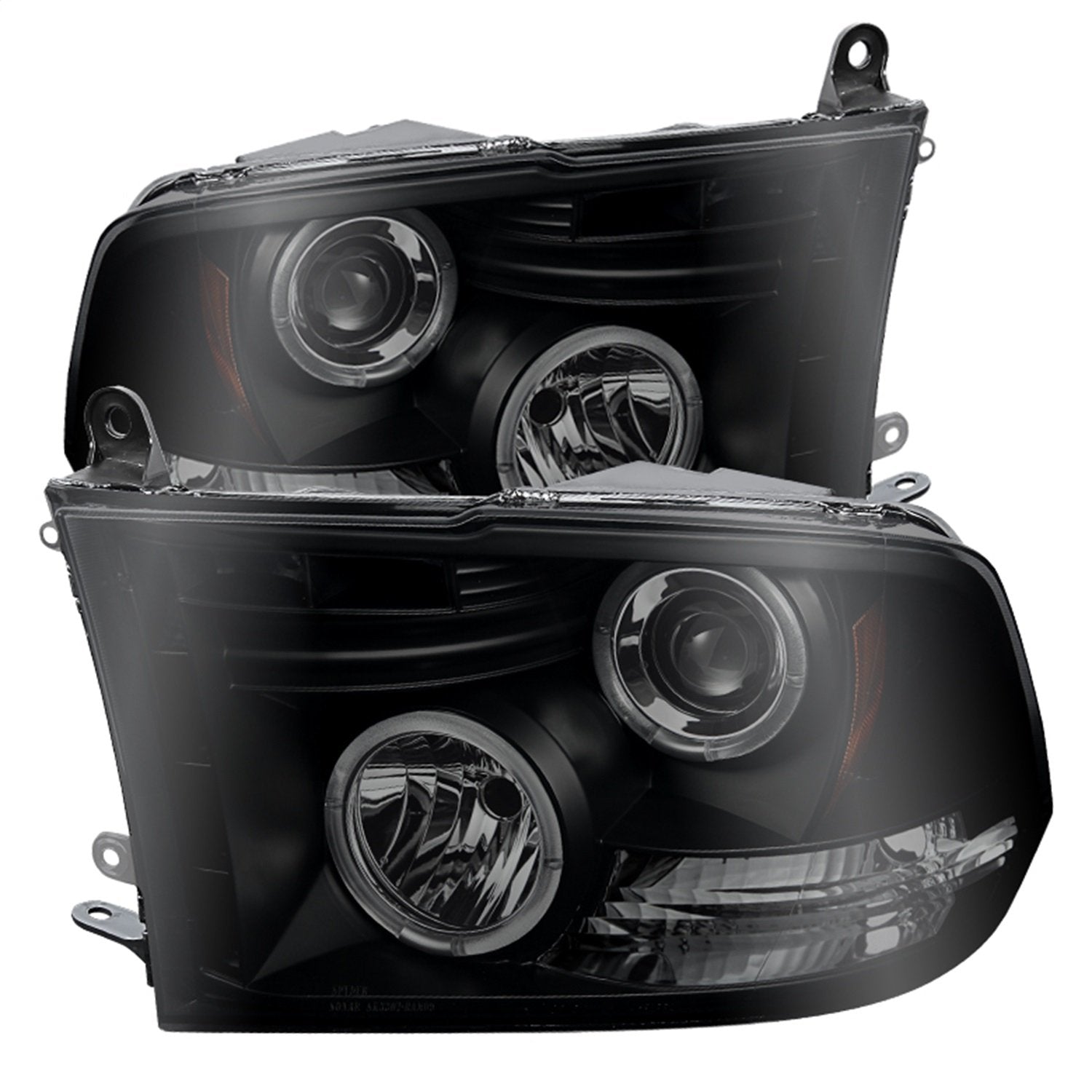 Black/Smoked Spyder Auto LED Halo Projector Headlights
