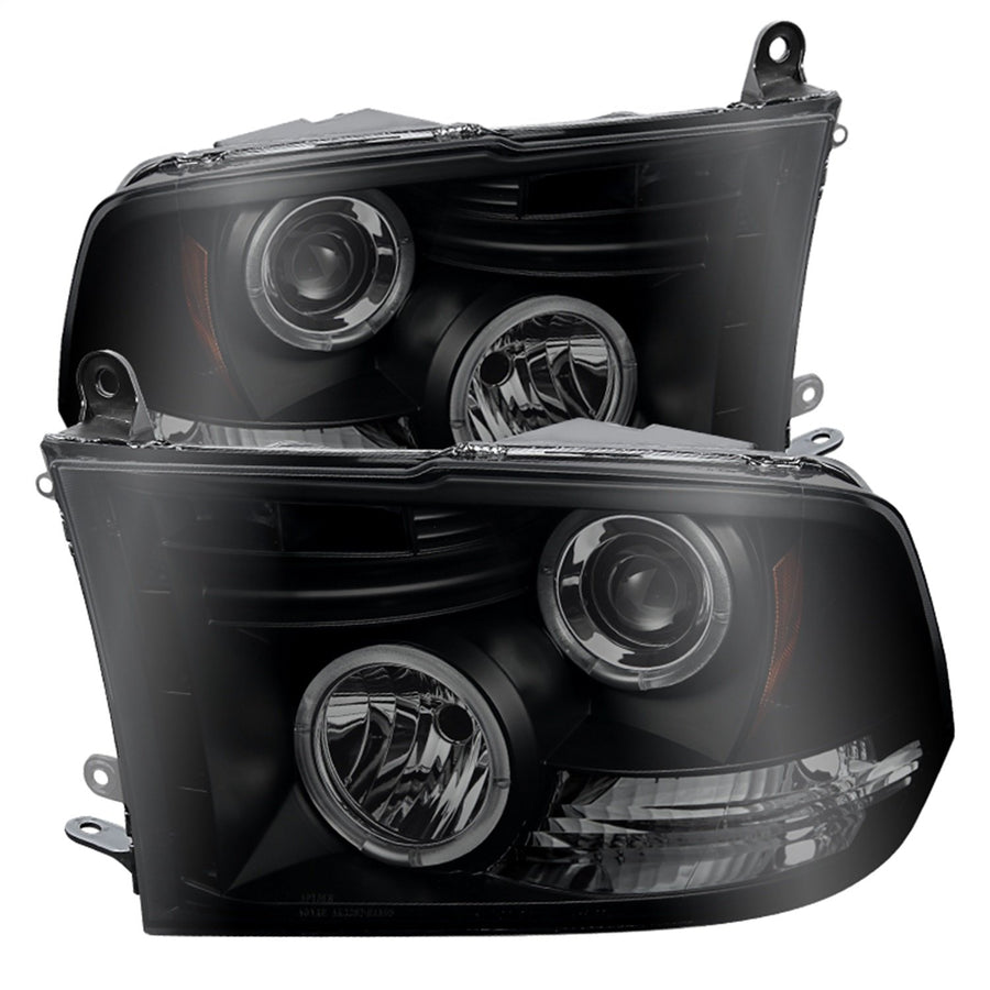 Black/Smoked Spyder Auto LED Halo Projector Headlights