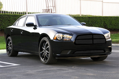 2011-2014 Charger T-Rex Grilles Upper Class Series Main Grille, Black, 4 Pc, Replacement - PN #51442