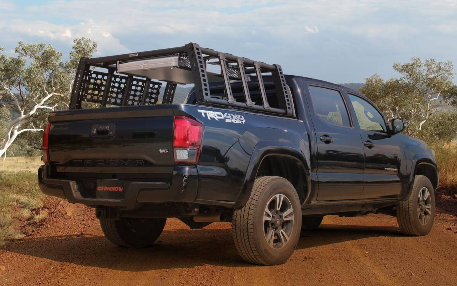 Go Rhino Xtreme Rack - Overland Full-Size Trucks | Steel and Aluminum, Textured Black | 5952000T | Fits