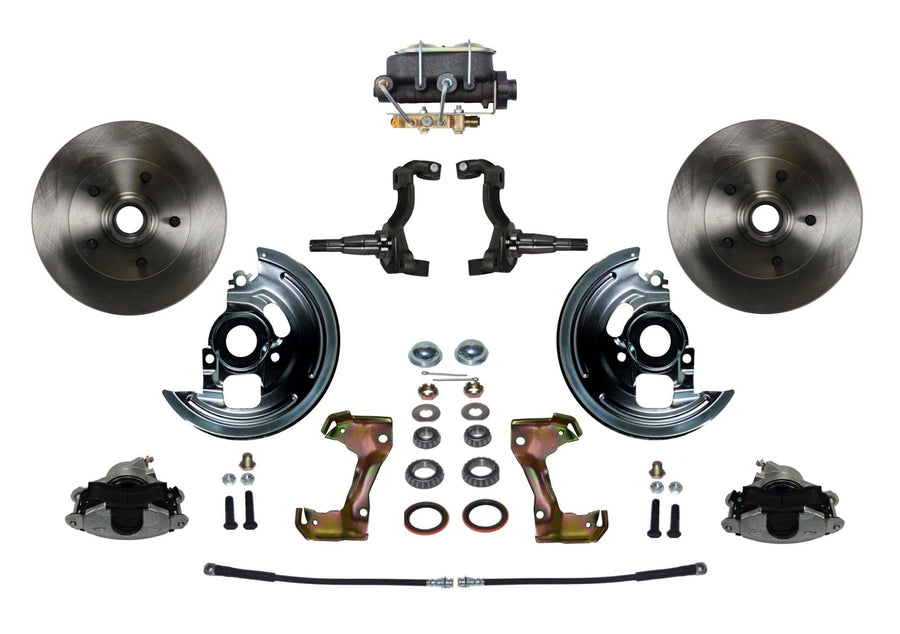 BRAKES LEED Manual Front Disc Brake Conversion Kit With Cast Iron M/C Disc/Drum Bottom Mount
