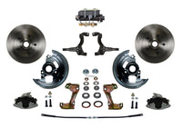 BRAKES LEED Manual Front Disc Brake Conversion Kit With Cast Iron M/C Disc/Drum Bottom Mount