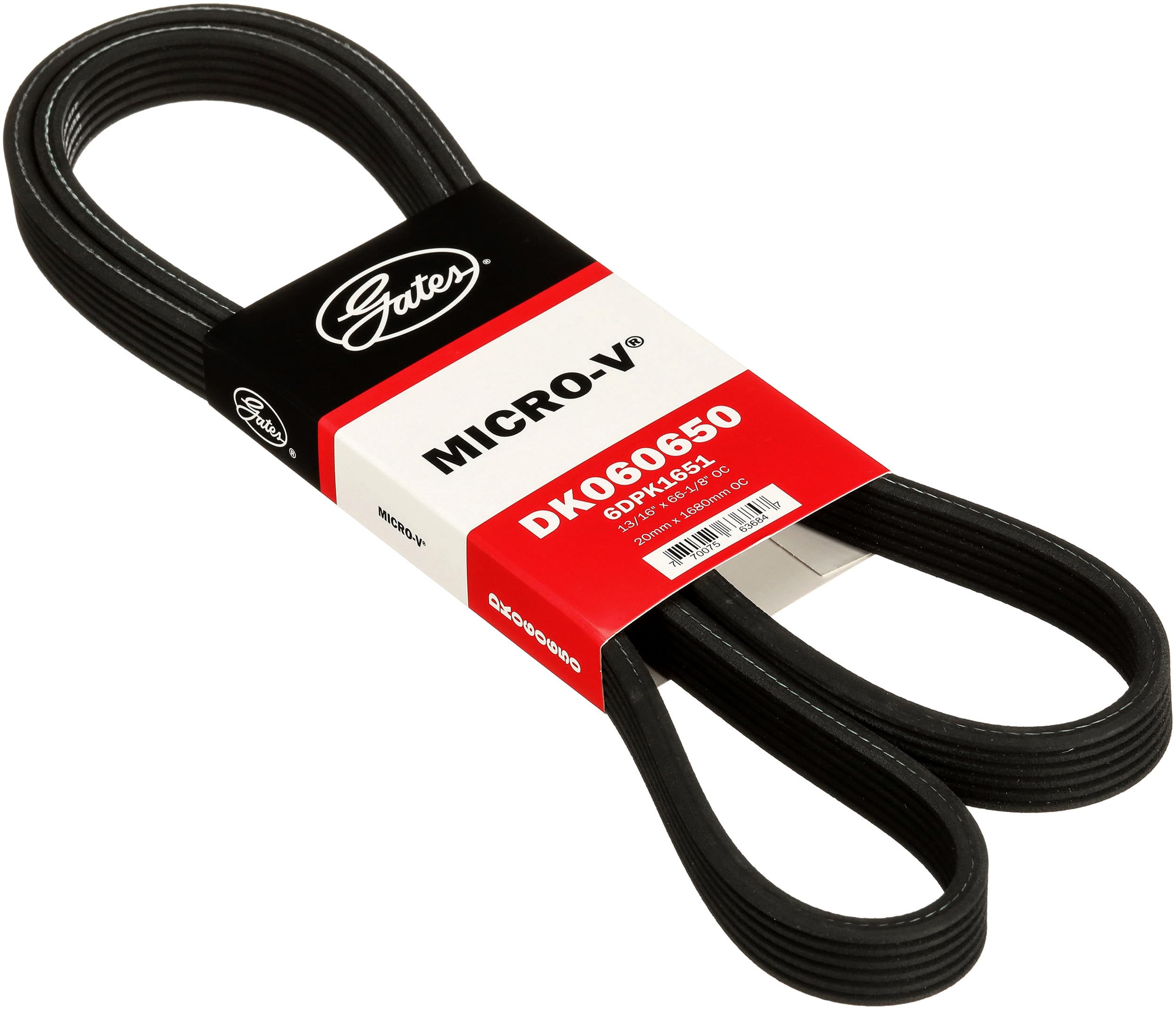 Genuine Gates Micro-V DK060650 Dual-Sided Serpentine Drive Belt