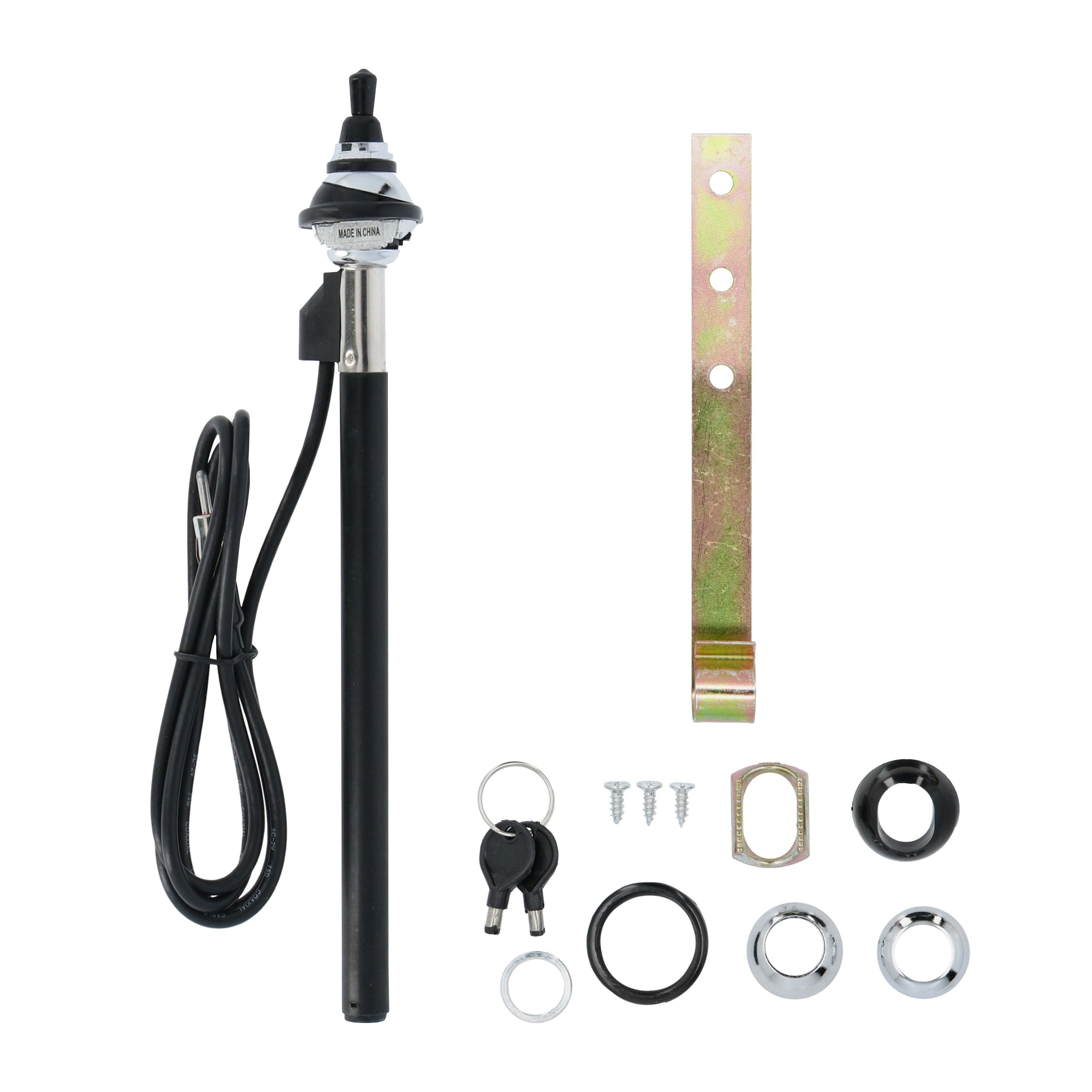 Metra 44-UL105 Universal Locking Antenna 1.75-Inch Top Mount for Select BMW Mercedes Jaguar Peugeot and Porsche