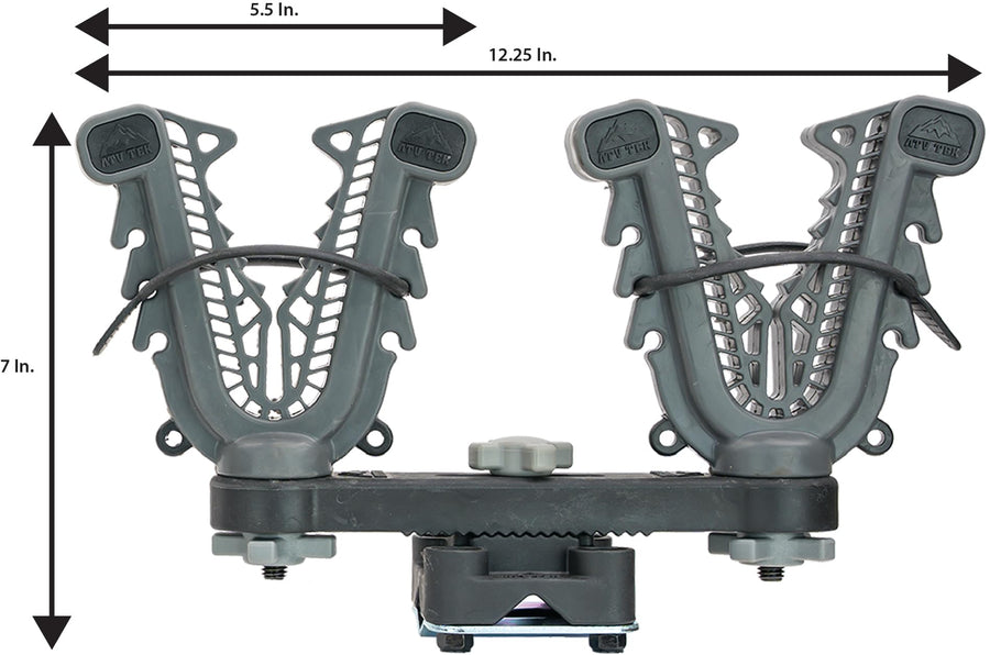 VFG2, ATV TEK V-Grip Mounting Rack for Gun, Bow, Tools, Utilities - Double Rider