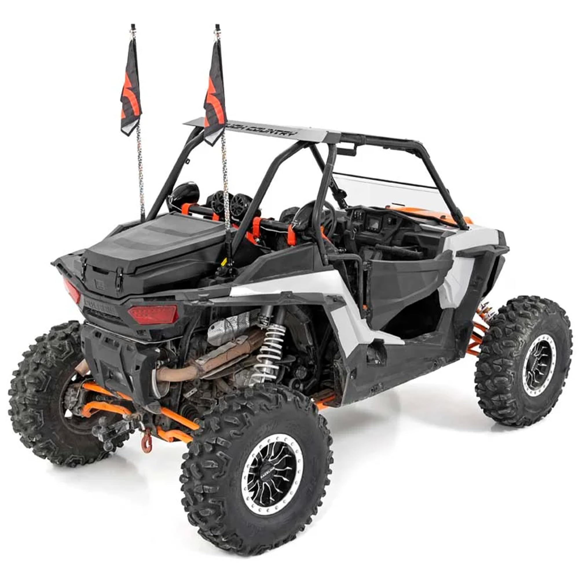Rough Country LED Whip Light Mounting Brackets for RZR XP 1000 Polaris , Black