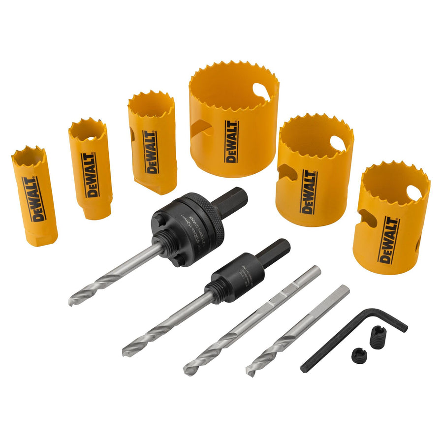 DEWALT Hole Saw Kit Bi-Metal for Wood, Metal and Plastic (D180001)