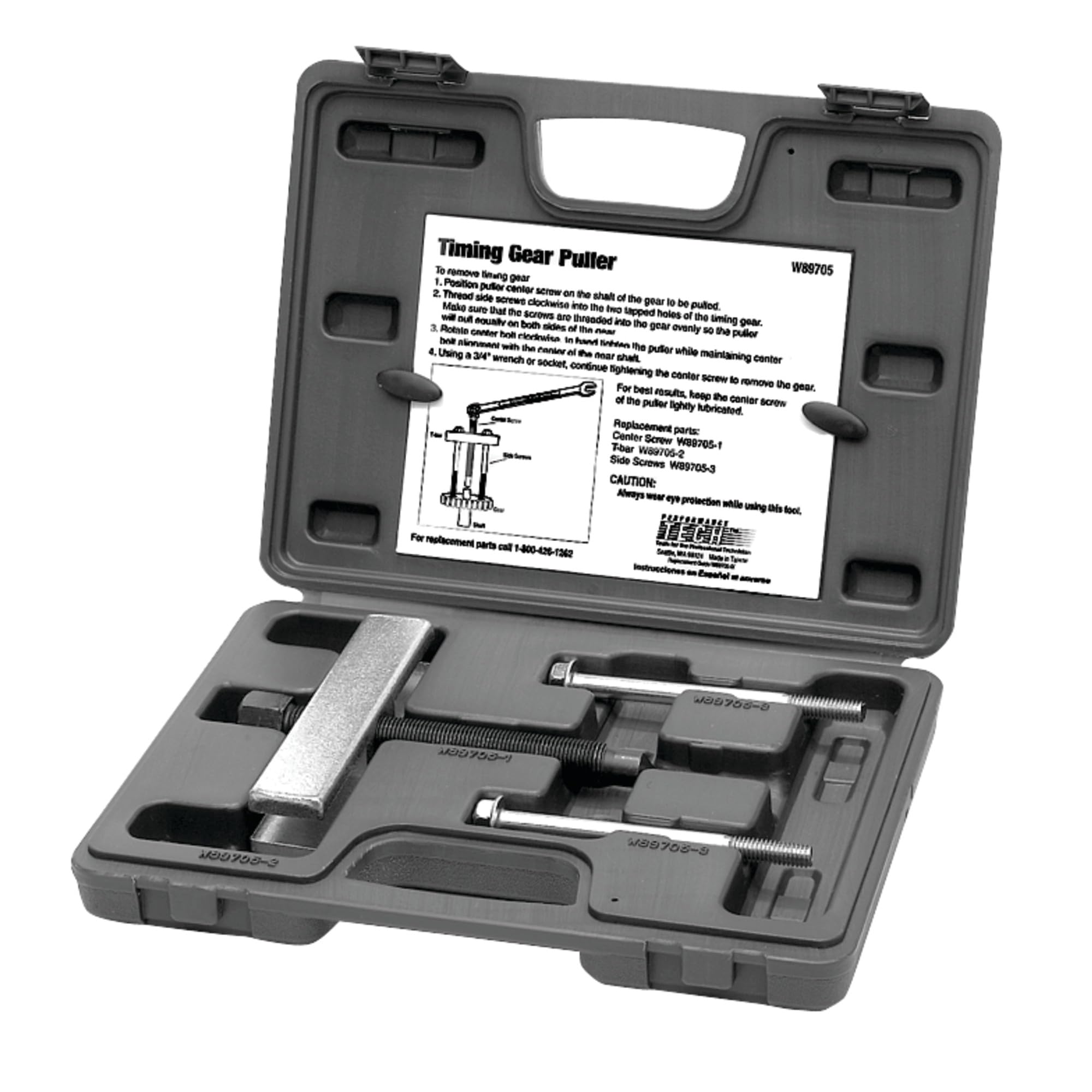 Timing Gear Puller Set Performance Tool W89705 - Essential Tool for Engine Timing Belt and Gear Removal
