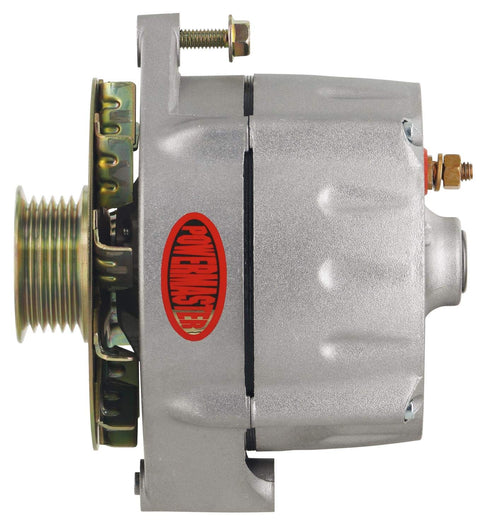 Alt Powermaster GM 12SI Natural 100A Smooth Look™ 6 grv Pulley & Baffle 1 or 3 Wire