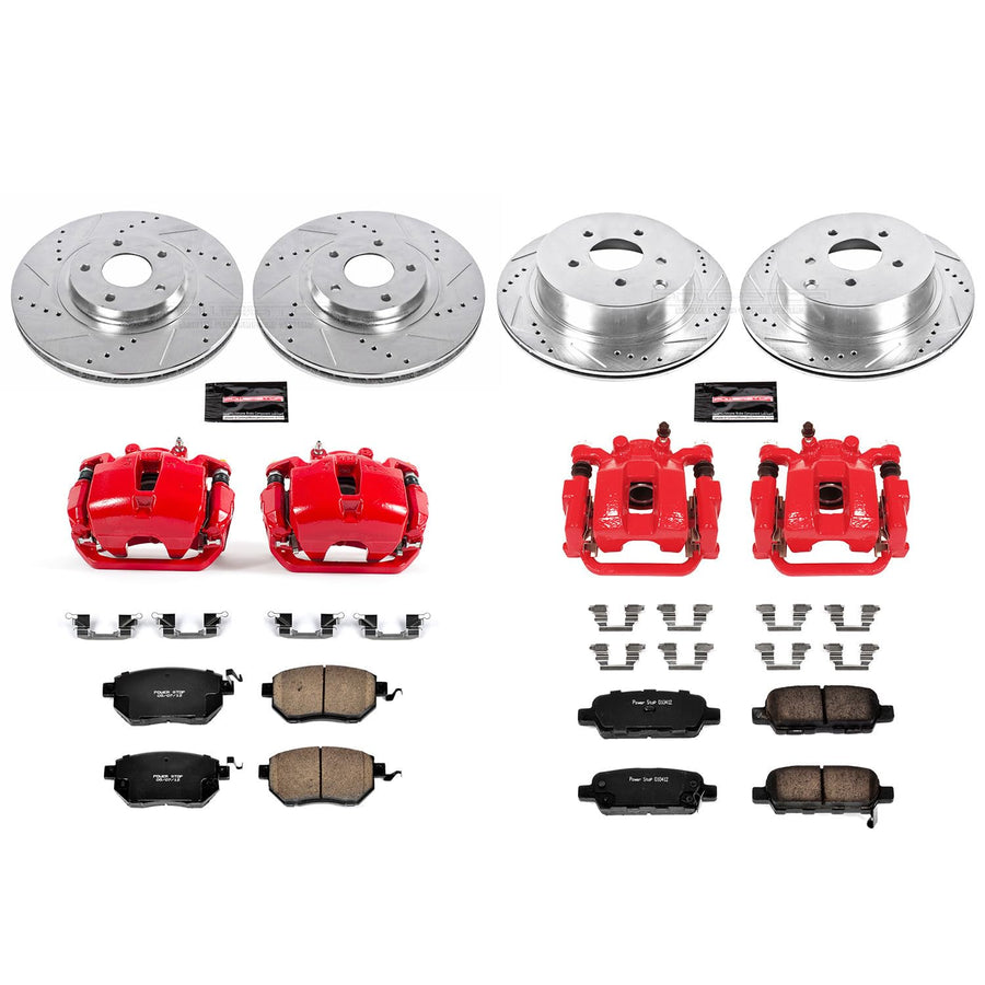 Power Stop Z23 Evolution Sport Brake Kit Front and Rear (with Calipers) For INFINITI FX35 2003-2005, INFINITI FX45 2003-2005 [Model Specific]