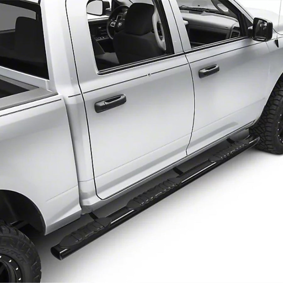 Extreme Black Horse Wheel-to-Wheel Side Steps Satin Black Compatible with 2019-2025 Ram 1500 Crew Cab (Excl. 19-25 Ram 1500 Classic)-DOBK19-NL