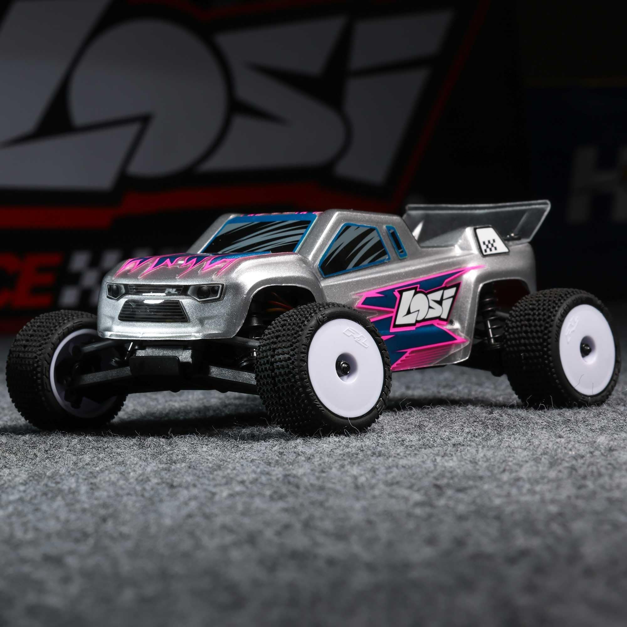 Losi Micro-T 1/28 Silver 2 Wheel Drive RTR LOS-1392T2