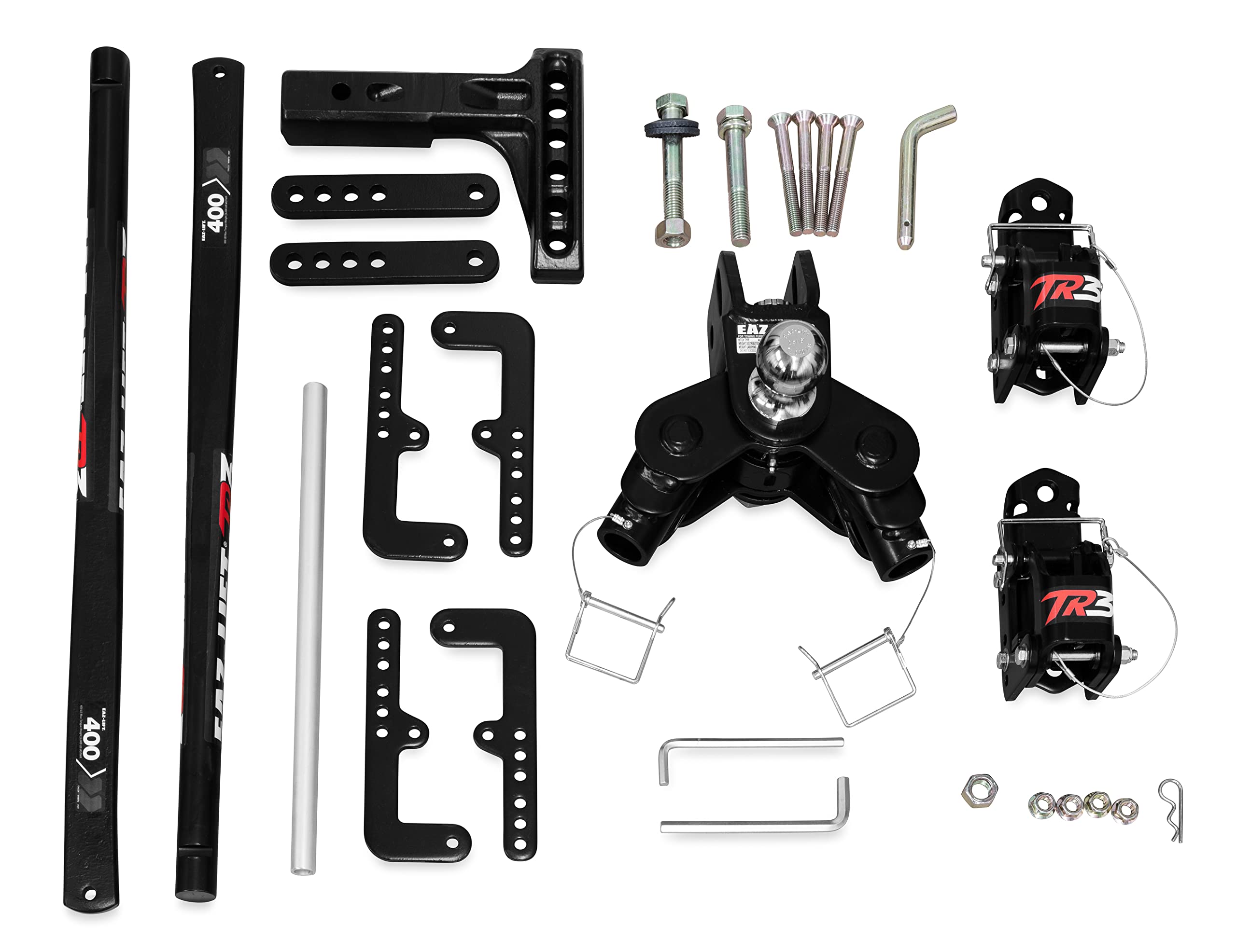 Eaz-Lift Camco TR3 400lb Weight Distribution Hitch Kit - Features 600lb Max Tongue Weight Rating, Pre-Installed 2-5/16-inch Hitch Ball, and Adjustable Sway Control - (48903)