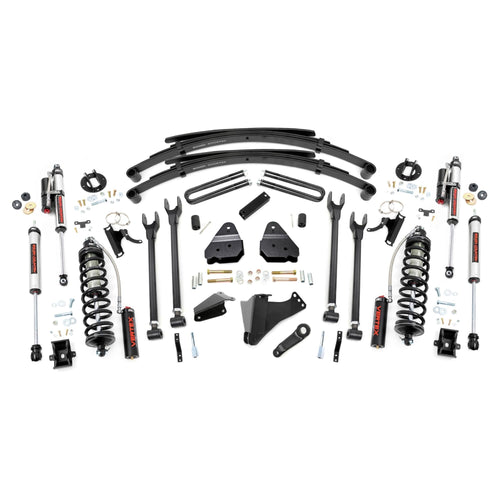 6" Rough Country Coilover Lift Kit for 05-07 Ford Super Duty | 4 Link - 58359