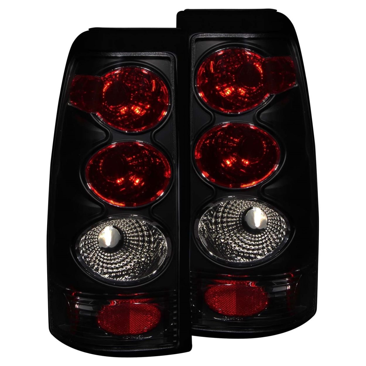 Chrome Euro Tail Light Set-Smoke Lens ANZO USA 211160