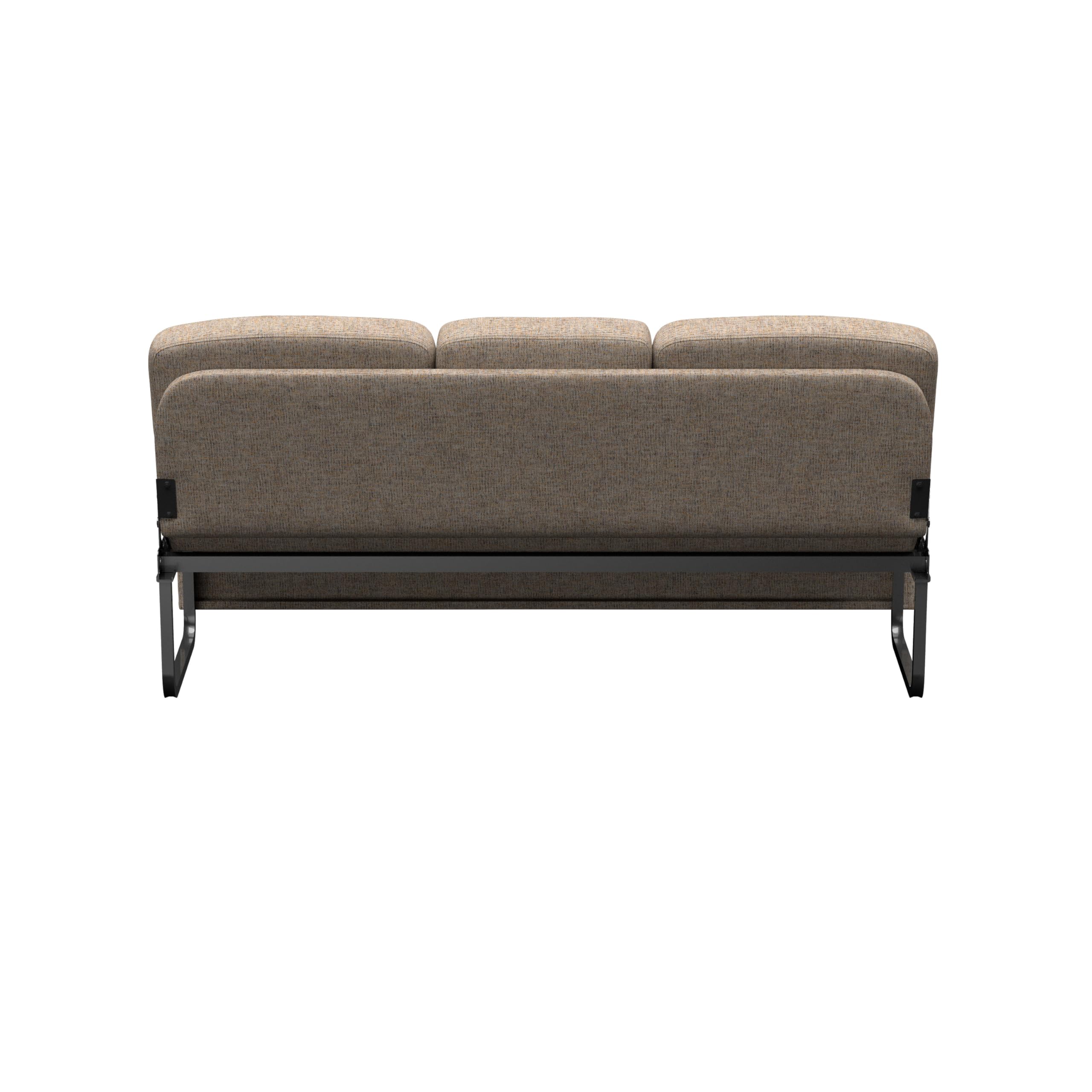 Dellmead RV Jackknife Sleeper Sofa Thomas Payne Signature 68" with Matching Kickboard, Easy Transition, High-Density Foam Cushioning, Fold-Down Center, Dual Cupholders - 2024044399
