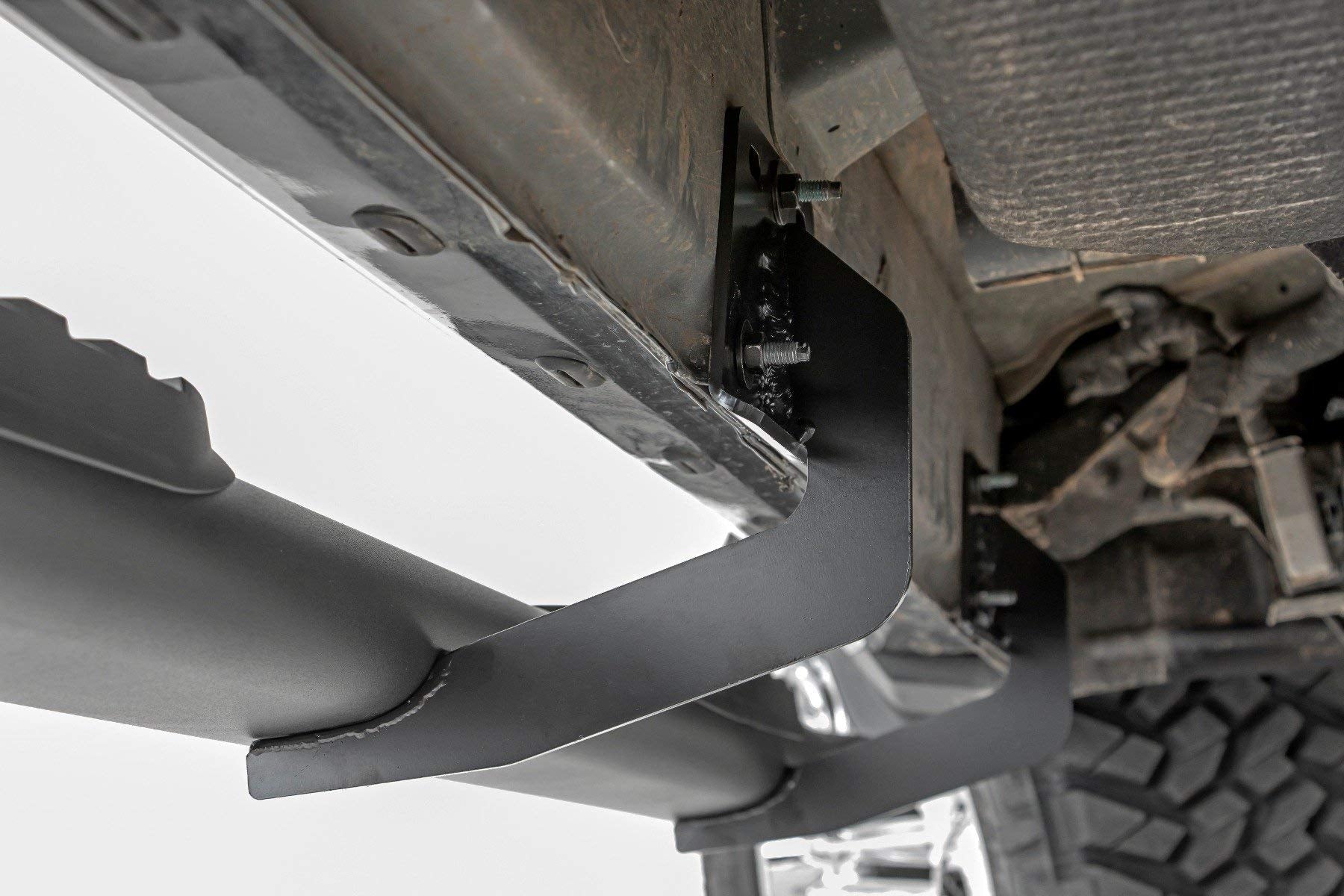 Rough Country Nerf Steps Oval for Ram 1500 (2019-2025) 1500 TRX (2021-2026) Crew Cab - OEM Style Rails with Built-in Side Steps