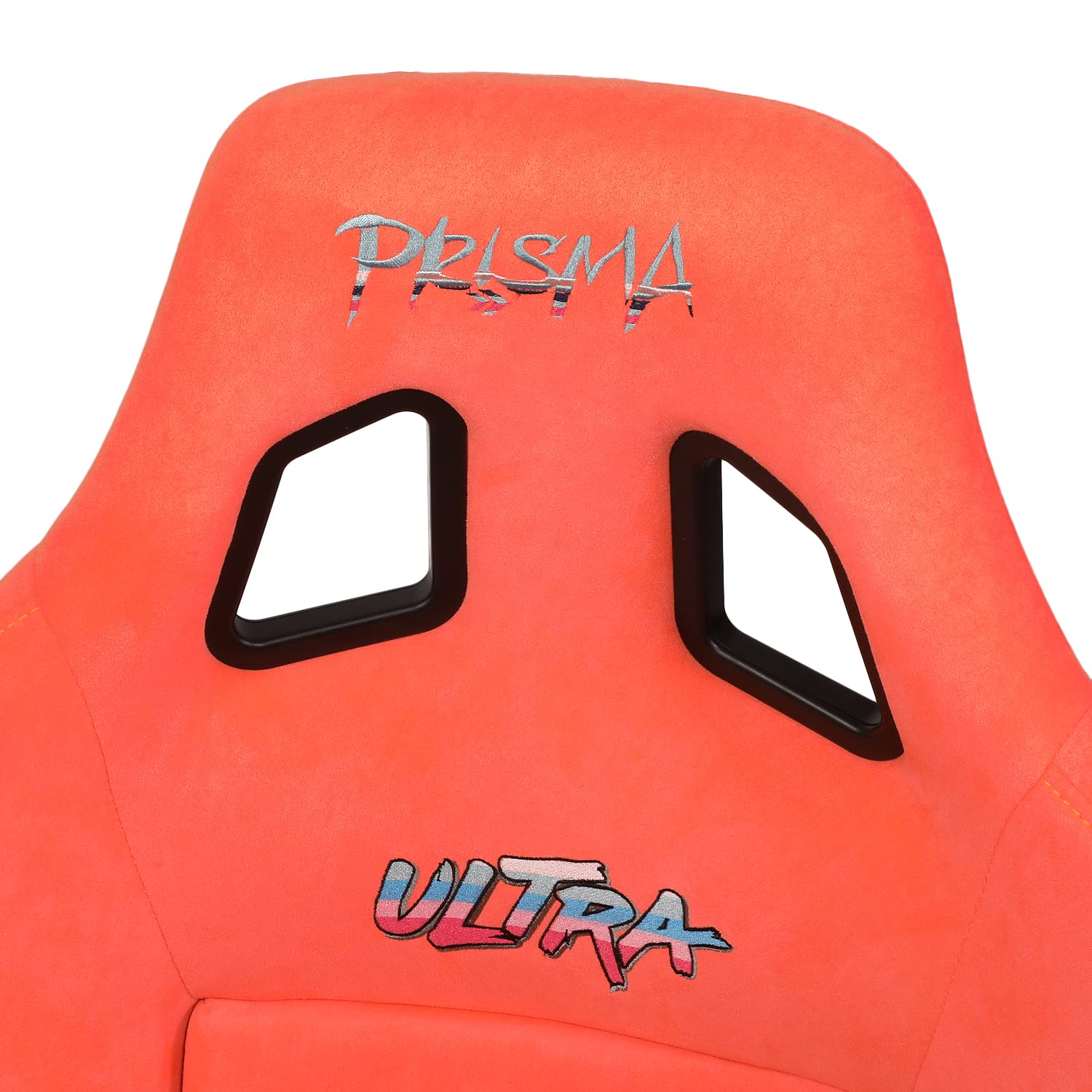 NRG Innovations Prisma NRG-FRP-302PH-ULTRA Fixed Back Bucket Racing Seat with Bottom Mount Bracket, Peach Colored Seat/Gold Flake Back, 24" W X 36" H X 18" D