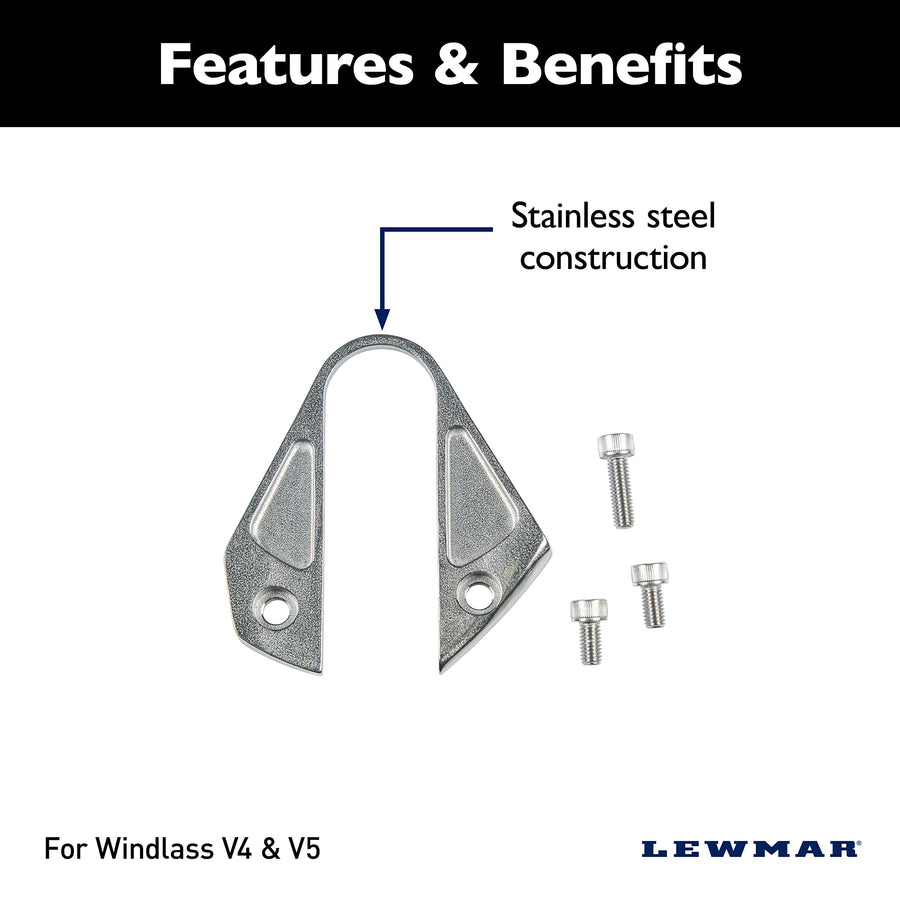 Lewmar Stripper Arm Kit Pro-Series with Stainless Steel Construction for Boat Anchor Windlass V4/V5-2020200901
