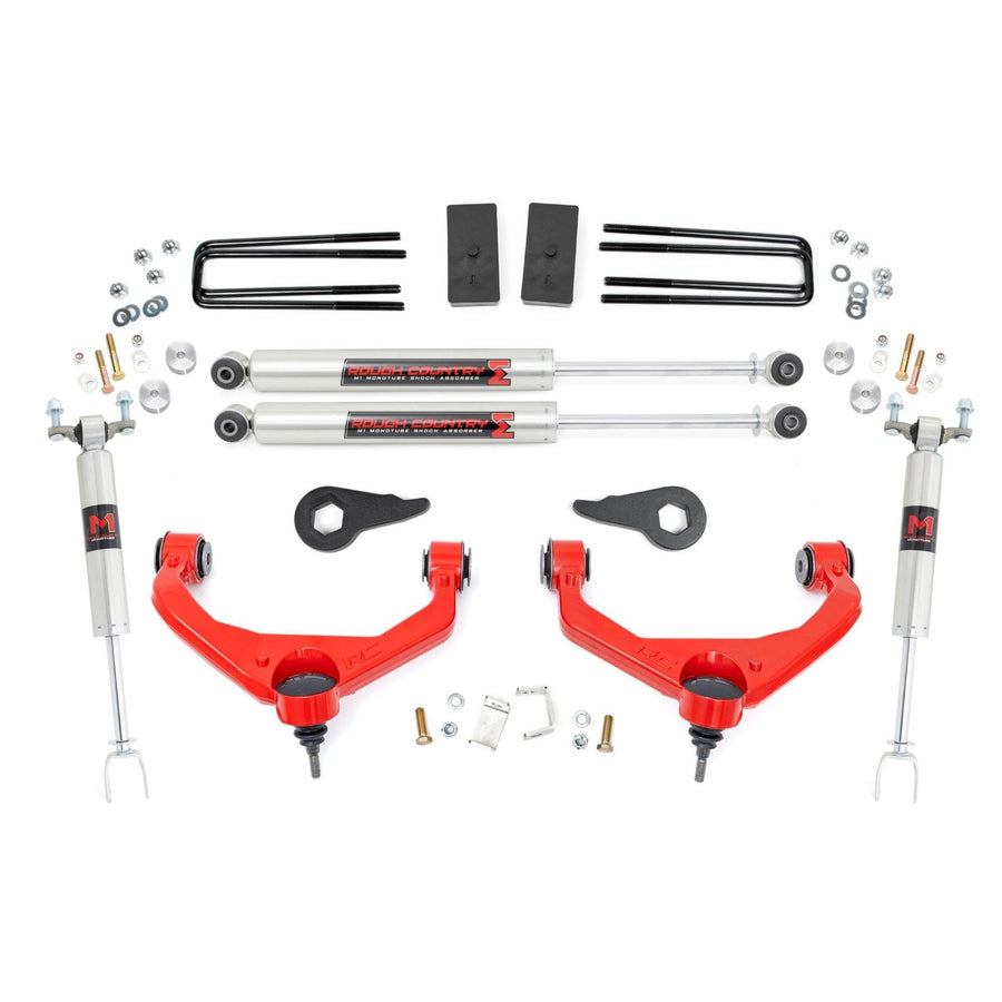 3.5" Lift Kit Rough Country for 2011-2019 Chevy/GMC 2500/3500 2WD/4WD- 95940RED