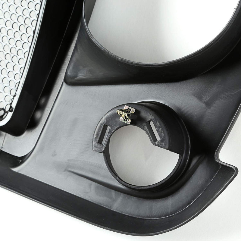 Spartan Grille, Satin Black | Rugged Ridge | 12034.01 | Fits 2007-2018 Jeep Wrangler JK