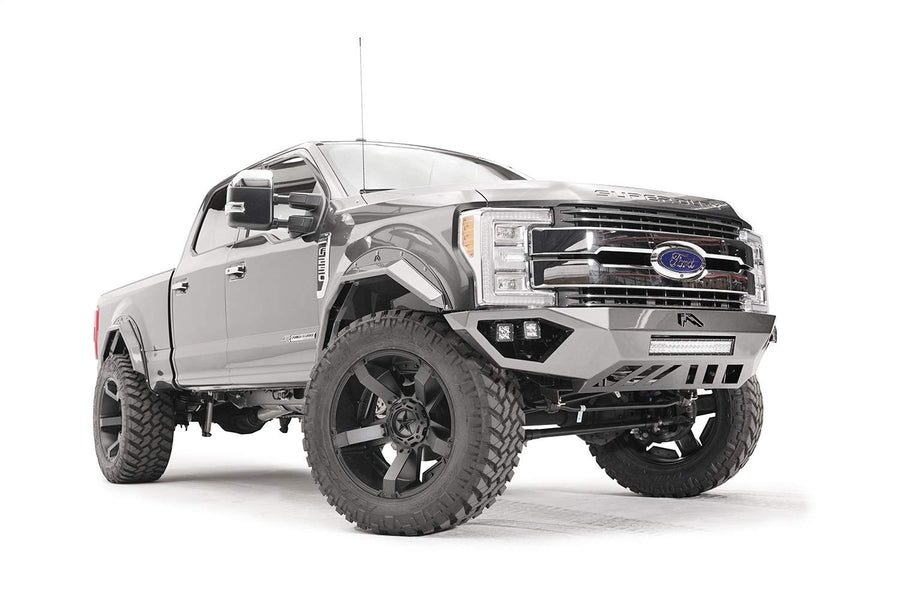 17-C Ford Superduty Fab Fours F250 or F350 Open Fender Front Bumper No Guard